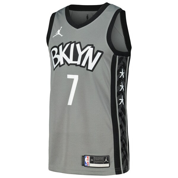 Kevin Durant Brooklyn Nets Nike Swingman Player Jersey - Statement Edition - Gray/Blue - Image 2