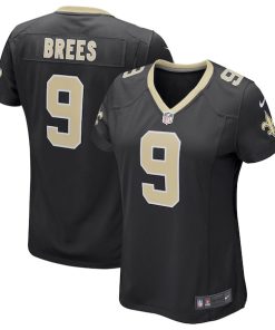 Drew Brees New Orleans Saints Nike Women's Game Player Jersey - Black/White