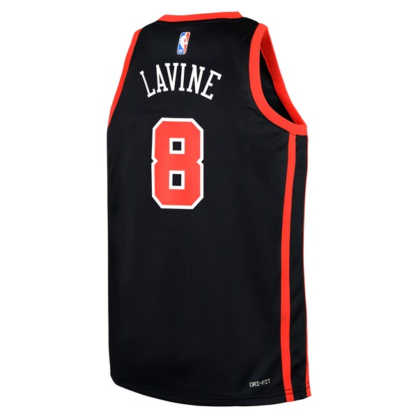 Zach LaVine Chicago Bulls Nike Youth Swingman Replica Jersey - City Edition - Black - Image 3