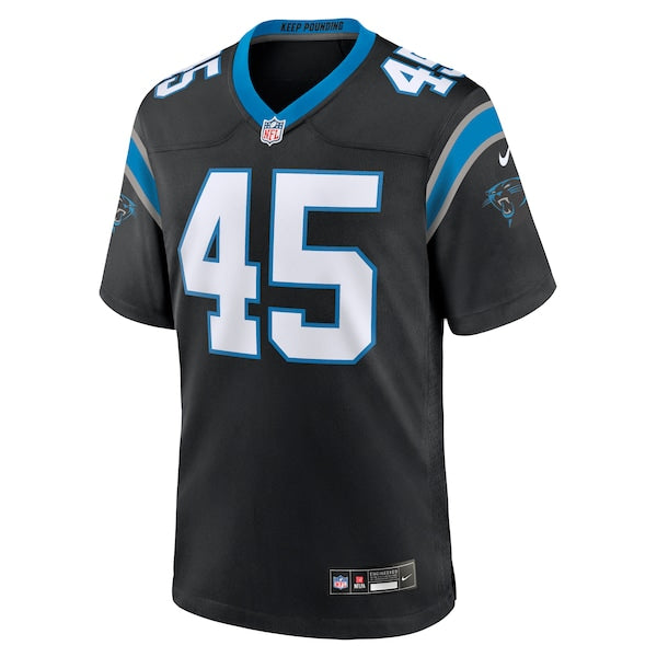 Giovanni Ricci Carolina Panthers Nike Team Game Jersey - Black - Image 2