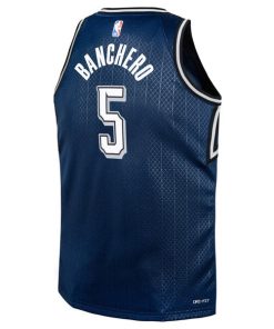 Alternative view of Paolo Banchero Orlando Magic Nike Youth  Swingman Replica Jersey - City Edition - Navy