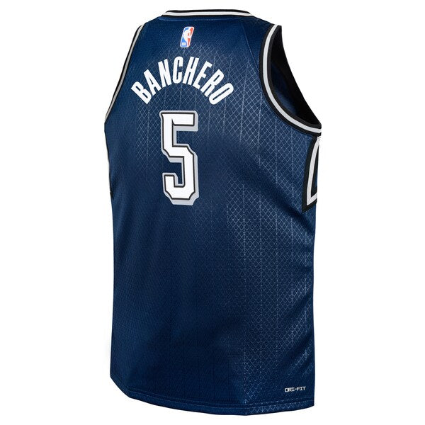 Paolo Banchero Orlando Magic Nike Youth Swingman Replica Jersey - City Edition - Navy - Image 2