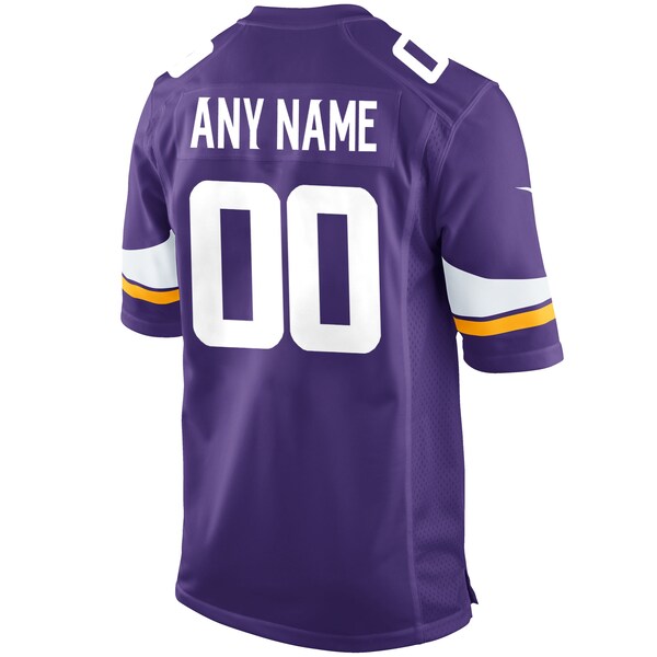 Minnesota Vikings Nike Custom Game Jersey - Purple - Image 3