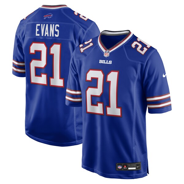 Darrynton Evans Buffalo Bills Nike Team Game Jersey - Royal - Image 2