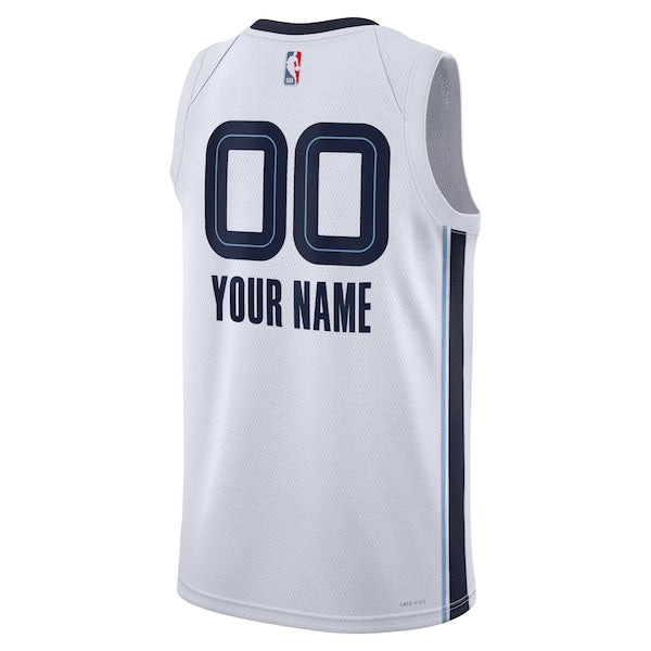 Memphis Grizzlies Nike Unisex Swingman Custom Jersey White - Association Edition - Image 3