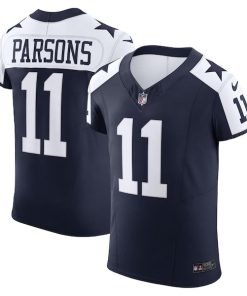 Micah Parsons Dallas Cowboys Nike Alternate Vapor F.U.S.E. Elite Jersey - Navy