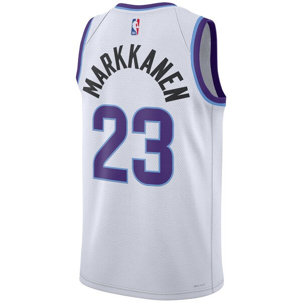 Lauri Markkanen Utah Jazz Nike Unisex Swingman Jersey - Association Edition - White - Image 3