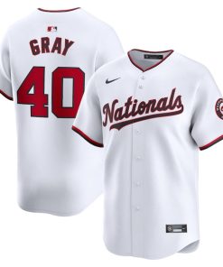 Josiah Gray Washington Nationals Nike Home Limited Player Jersey - White
