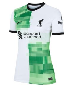 Alternative view of Liverpool Nike Women's 2023/24 Away Replica Jersey - White