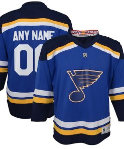 St. Louis Blues Youth Home Replica Custom Jersey - Blue