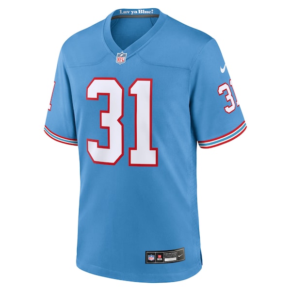 Kevin Byard Tennessee Titans Nike Oilers Throwback Alternate Game Player Jersey - Light Blue - Image 2