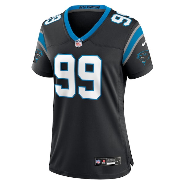 Tershawn Wharton Carolina Panthers Nike Women's Team Game Jersey - Black - Image 2