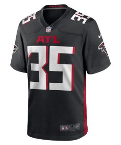 Alternative view of Natrone Brooks Atlanta Falcons Nike Team Game Jersey -  Black