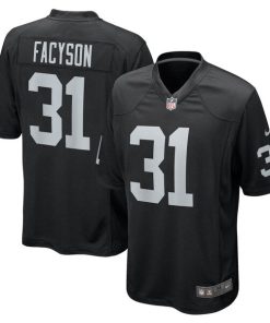 Brandon Facyson Las Vegas Raiders Nike Team Game Jersey -  Black