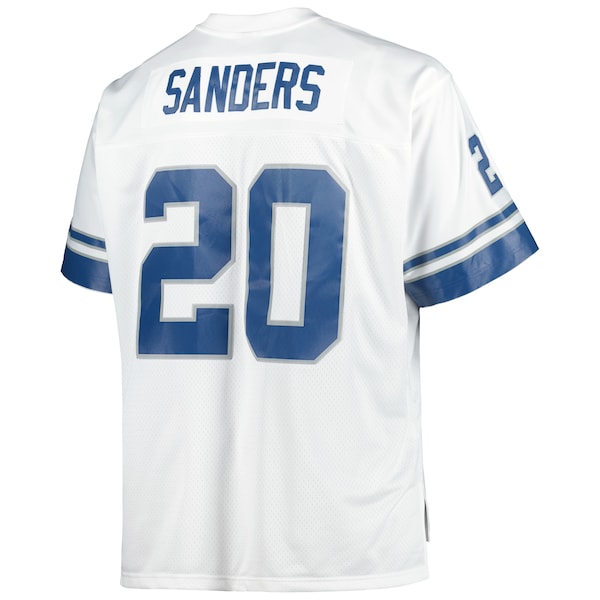 Barry Sanders Detroit Lions Big & Tall 1996 Retired Player Replica Jersey - White/Blue - Image 4