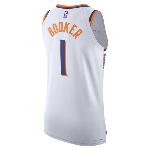 Devin Booker Phoenix Suns Nike Authentic Jersey - Association Edition - White - Image 4