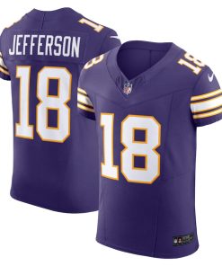 Justin Jefferson Minnesota Vikings Nike Alternate Vapor F.U.S.E. Elite Jersey - Purple