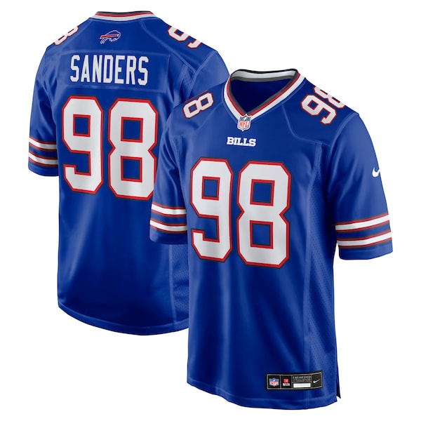 T.J. Sanders Buffalo Bills Nike Team Game Jersey - Royal