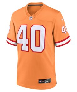 Alternative view of Mike Alstott Tampa Bay Buccaneers Nike Throwback Game Jersey - Orange