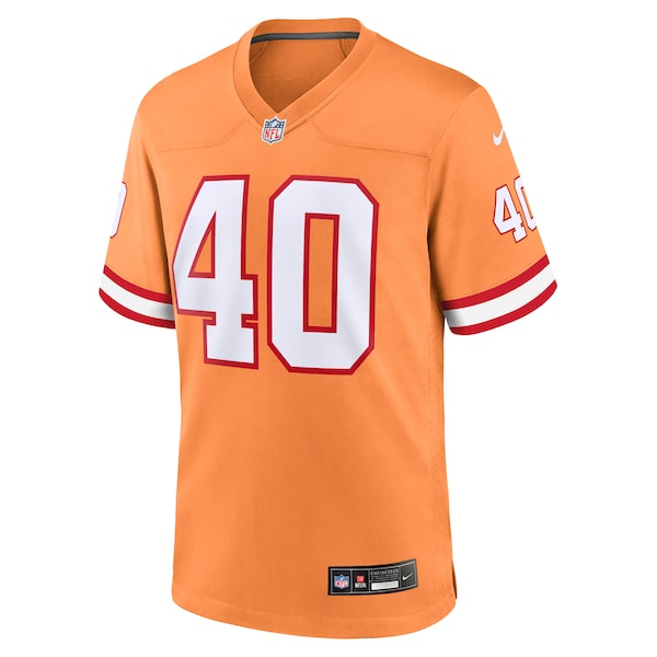 Mike Alstott Tampa Bay Buccaneers Nike Throwback Game Jersey - Orange - Image 2