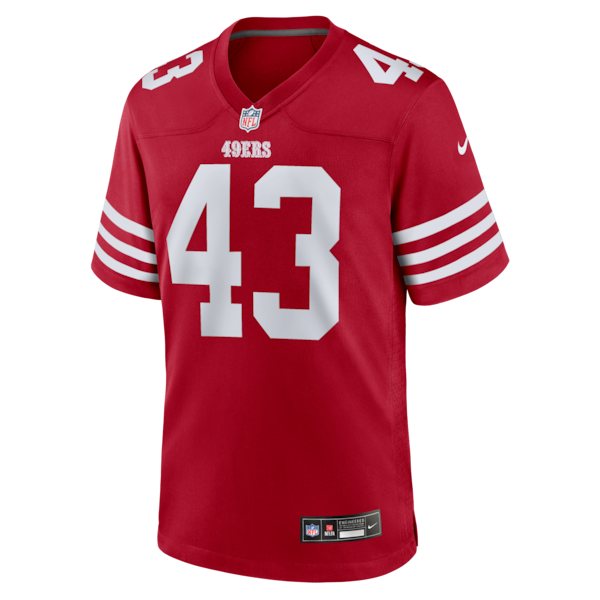Messiah Swinson San Francisco 49ers Nike Team Game Jersey - Scarlet - Image 2
