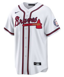 Alternative view of Fred McGriff Atlanta Braves Nike 2023 Hall of Fame Patch Inline Replica Jersey - White