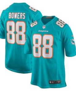 Nick Bowers Miami Dolphins Nike Team Game Jersey -  Aqua