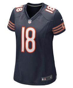 Alternative view of Caleb Williams Chicago Bears Nike Women's 2024 NFL Draft First Round Pick Player Game Jersey - Navy