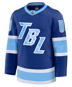 Alternative view of Tampa Bay Lightning  2026 NHL Stadium Series Premium Custom Jersey - Blue
