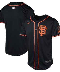 San Francisco Giants Nike Youth Alternate Limited Jersey - Black