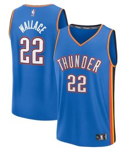 Cason Wallace Oklahoma City Thunder  Fast Break Replica Player Jersey - Icon Edition - Blue