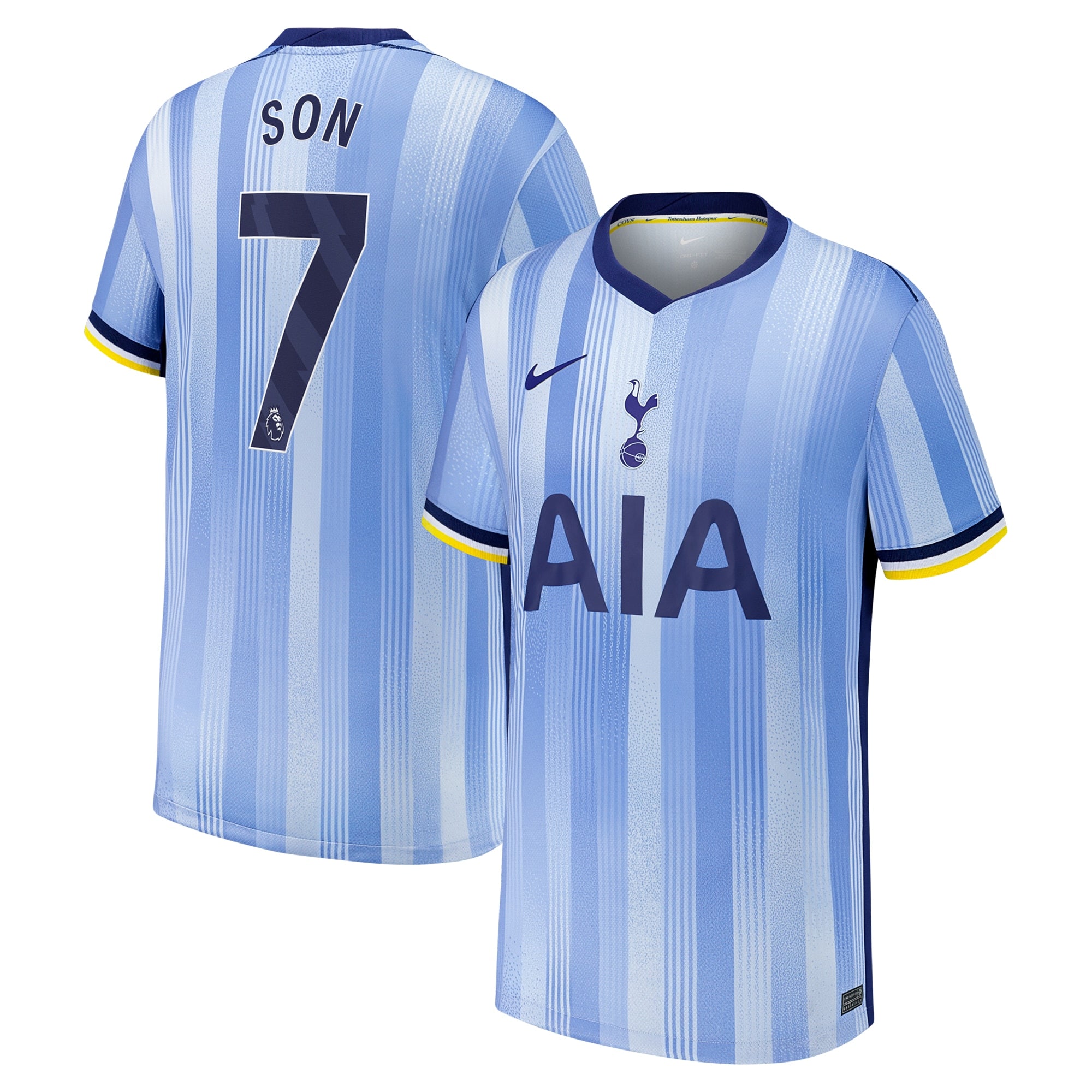 Son Heung-Min Tottenham Hotspur Nike Youth 2024/25 Third Replica Player Jersey - Green/Blue - Image 5