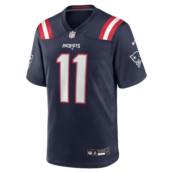 Joshua Dobbs New England Patriots Nike Team Game Jersey - Navy - Image 2