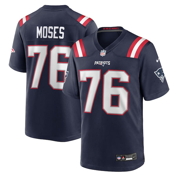Morgan Moses New England Patriots Nike Team Game Jersey - Navy