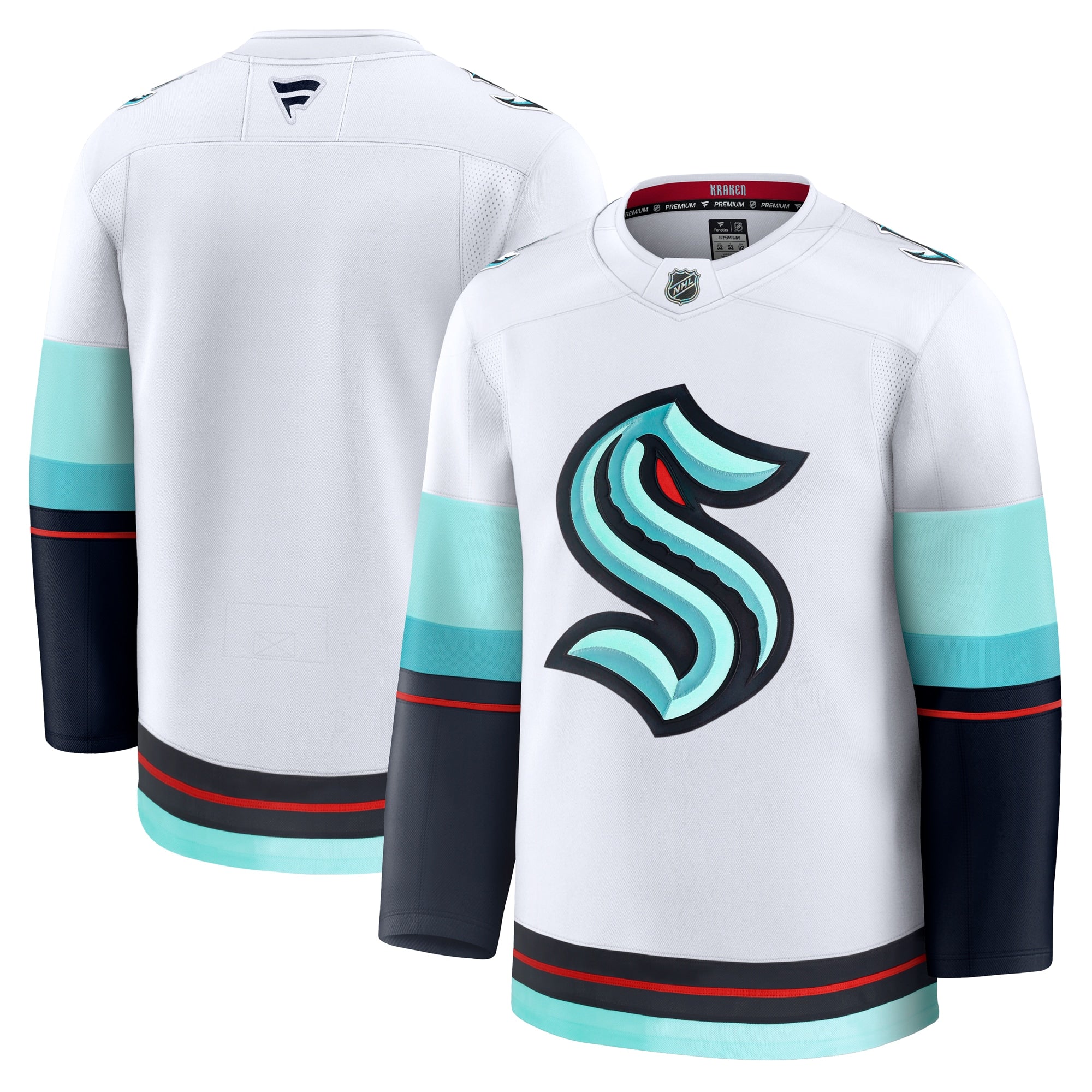 Seattle Kraken Home Premium Jersey - Deep Sea Blue/White - Image 9