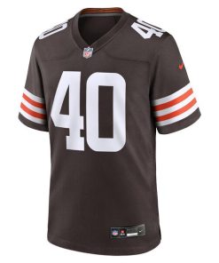 Alternative view of Nathaniel Watson Cleveland Browns Nike Team Game Jersey -  Brown