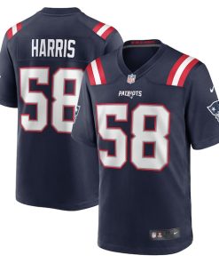 Marcus Harris New England Patriots Nike Team Game Jersey -  Navy