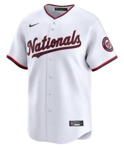 Alternative view of Washington Nationals Nike Home Limited Custom Jersey - White