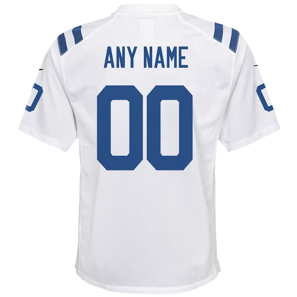 Nike Indianapolis Colts Youth Custom Game Jersey - White - Image 3