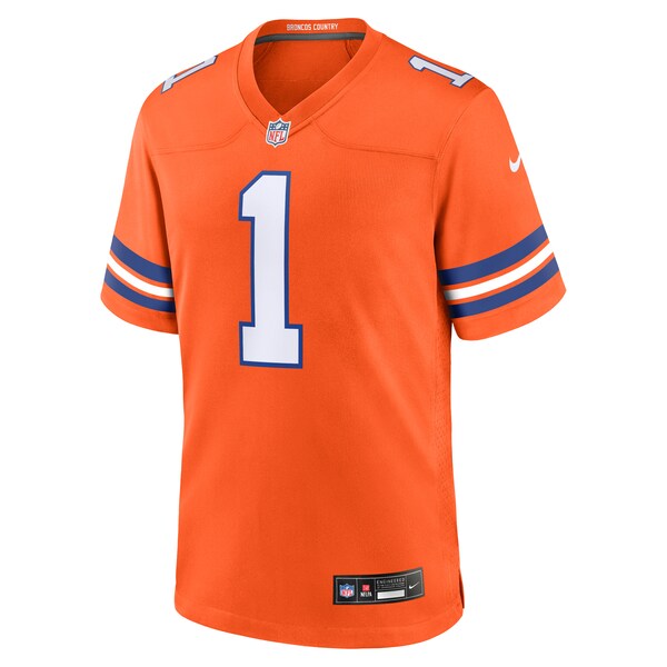 Jason Elam Denver Broncos Nike Mile High Collection 1977 Throwback Retired Player Game Jersey - Orange - Image 2