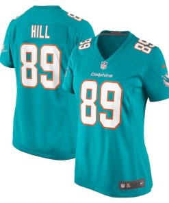 Julian Hill Miami Dolphins Nike Women's  Game Jersey -  Aqua