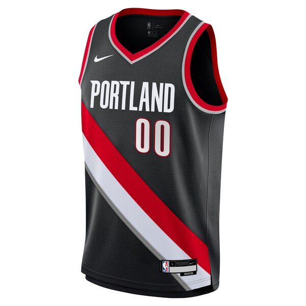 Scoot Henderson Portland Trail Blazers Nike Youth Swingman Jersey - Icon Edition - Black - Image 2