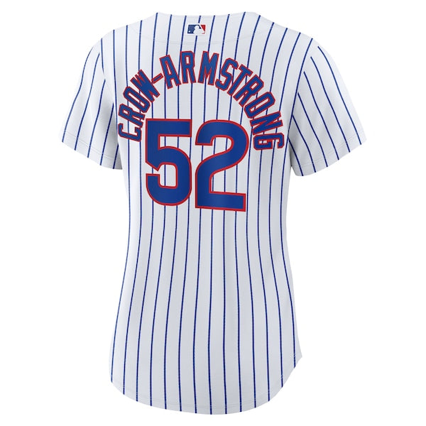Pete Crow-Armstrong Chicago Cubs Nike Women's Home Replica Player Jersey - White - Image 3