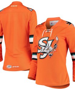 San Jose Barracuda CCM Women's Premier Alternate Jersey - Orange