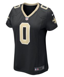 Alternative view of Ugo Amadi New Orleans Saints Nike Women's Team Game Jersey -  Black