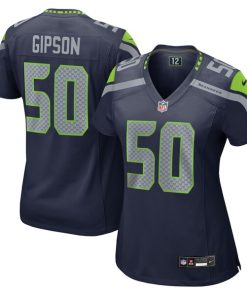 Alternative view of Trevis Gipson Seattle Seahawks Nike Women's Team Game Jersey -  College Navy