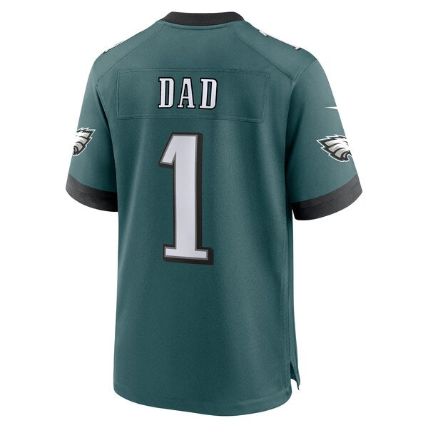 Philadelphia Eagles Nike #1 Dad Game Jersey - Midnight Green - Image 3