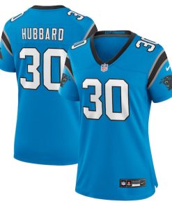 Chuba Hubbard Carolina Panthers Nike Women's Alternate Game Jersey -  Blue/Black