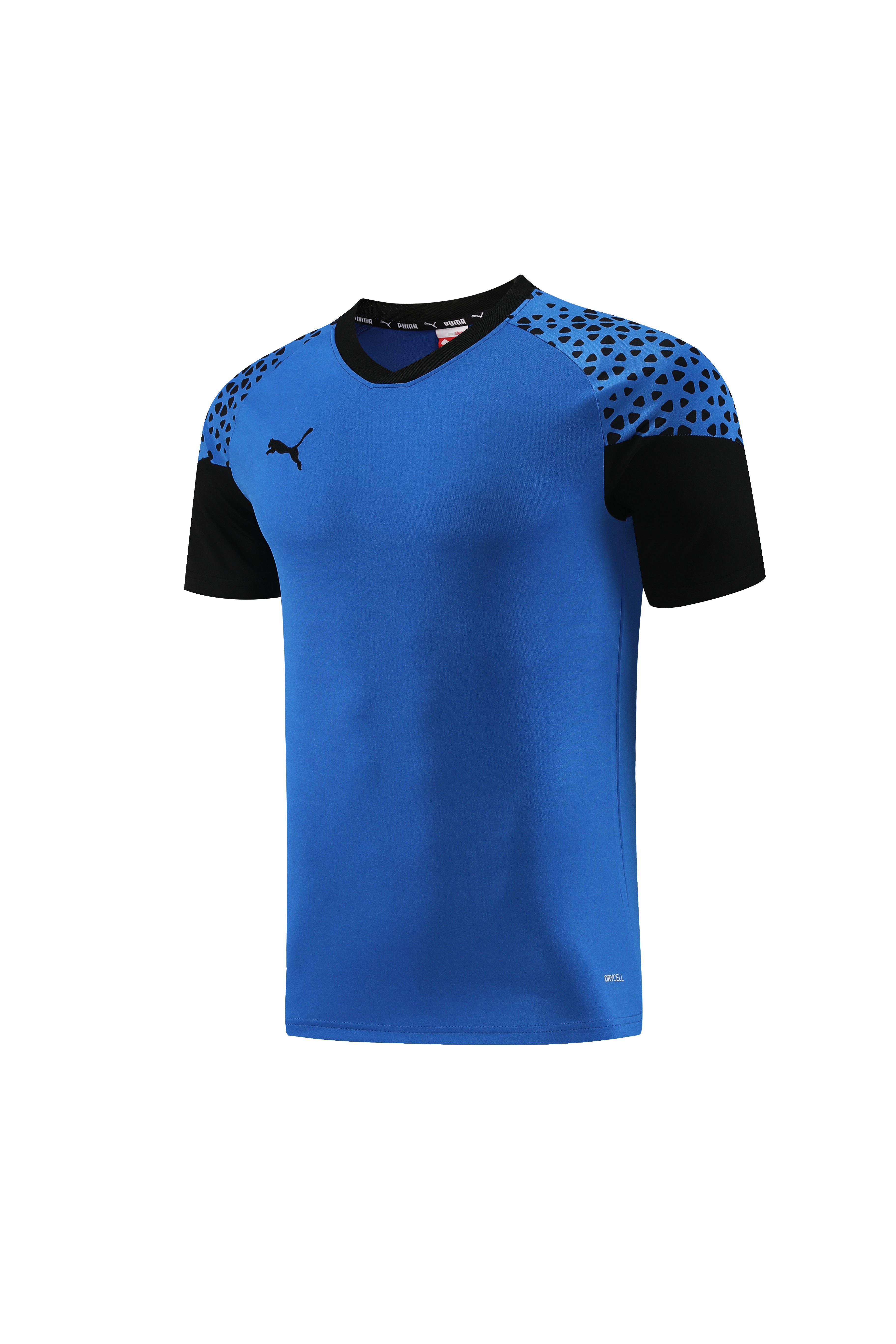 Puma Short Sleeve Training Jersey Set-PD02- Dark Blue/Black - Image 3