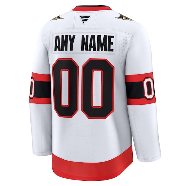 Ottawa Senators Away Premium Custom Jersey - White/Black - Image 4